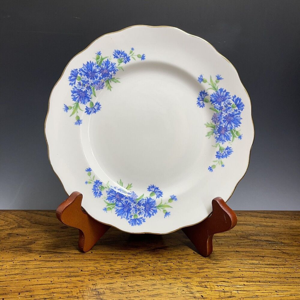 Colclough Fine‎ Bone China SALAD Plate Floral Made in England Luncheon